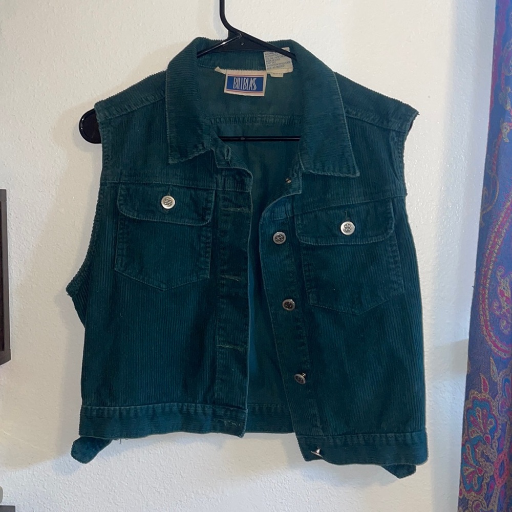 Green corduroy  vest